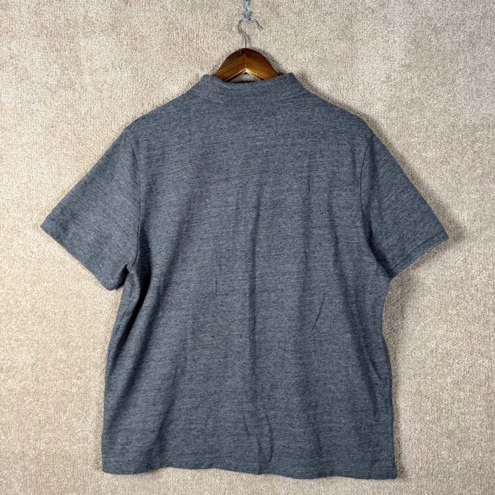 Vineyard Vines Heritage Polo Mens Large Gray Short Sleeve Cotton Shirt Golf Knit